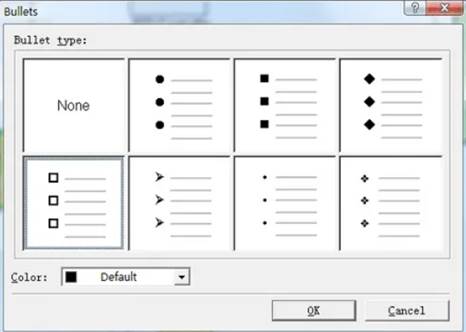 Варианты оформления списков.