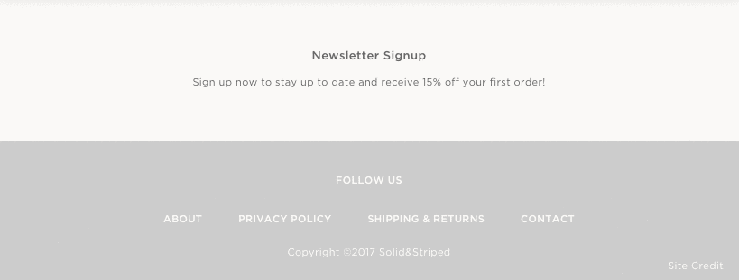 Анимация в футере.