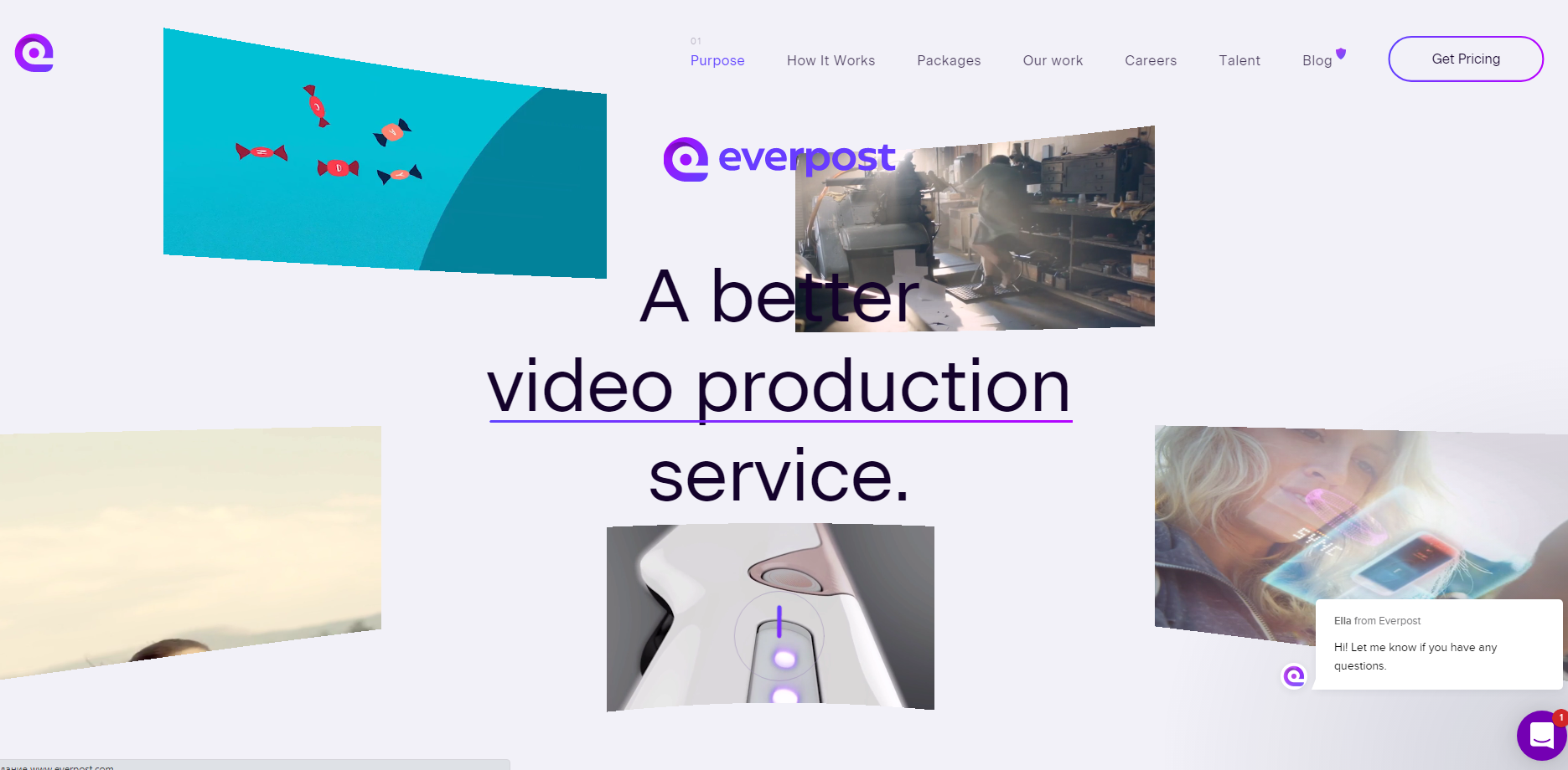 Кажется, что это типичный лендинг, но он очень динамичен, до "сумасшествия"