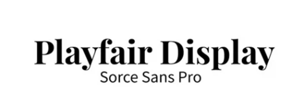 Пример шрифта Playfair Display