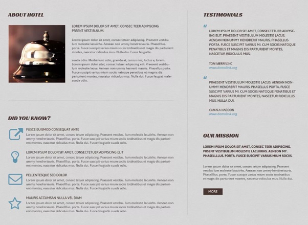 Двухколоночная сетка.