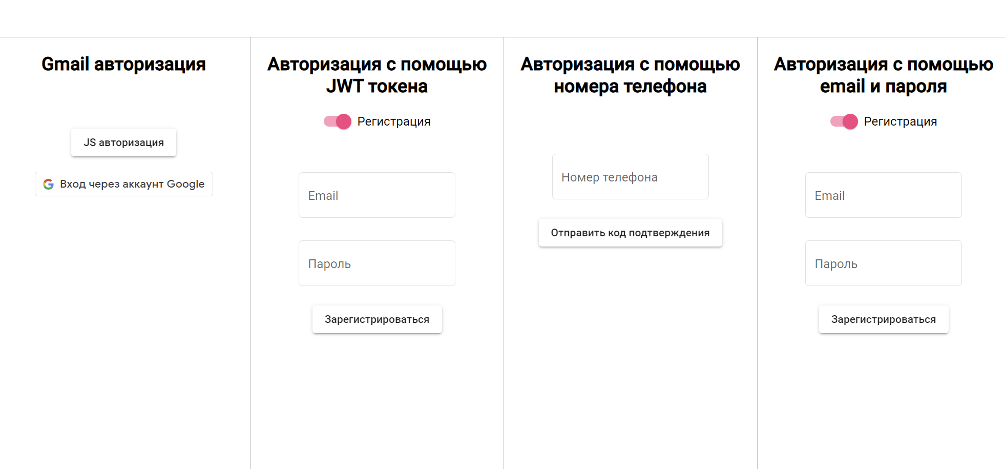 Способы создания авторизации на сайте. Руководство с примерами.